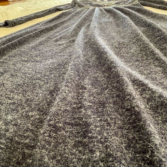 DOWN EAST BASICS navy crisscross angora dress - size S - Picture 7 of 11